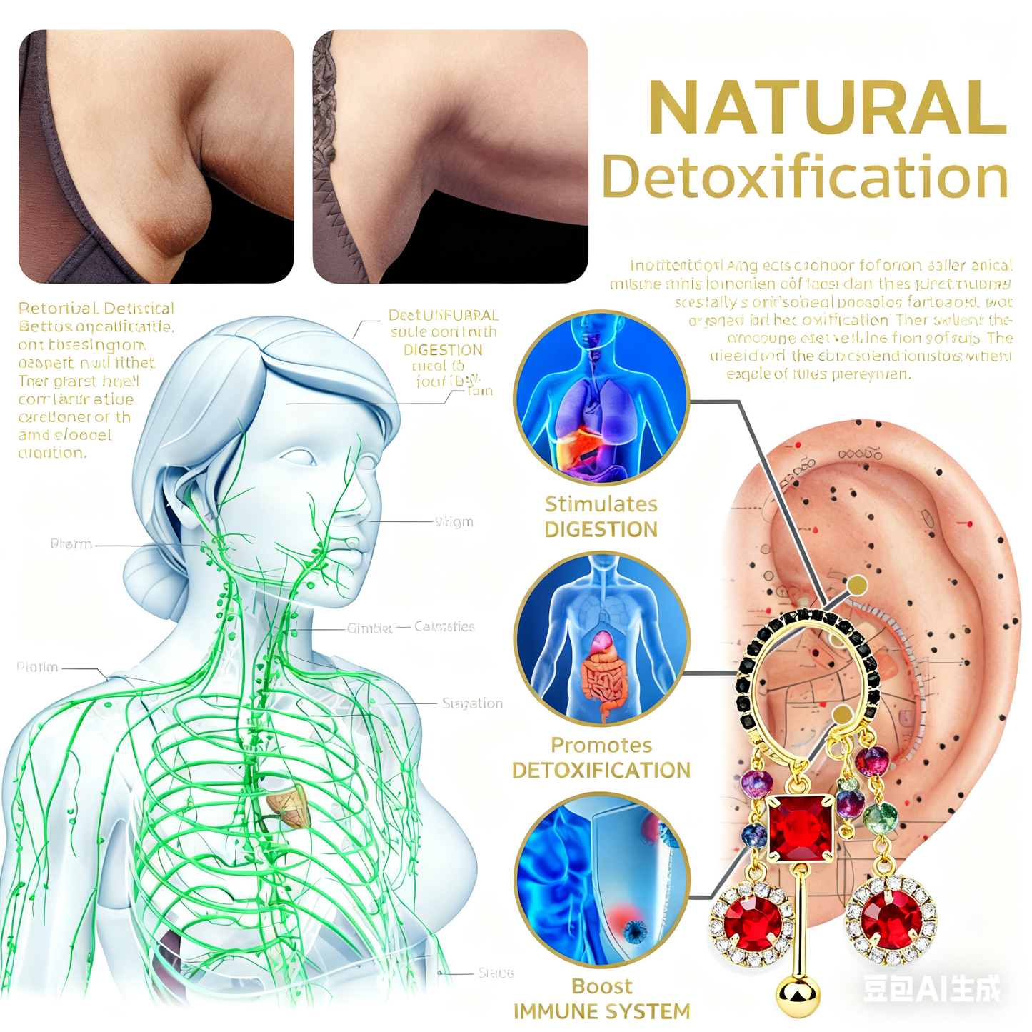 (🔥💕💕LAST DAY SALE-80% OFF)Histone Lymphvity MagneTherapy Germanium Earrings