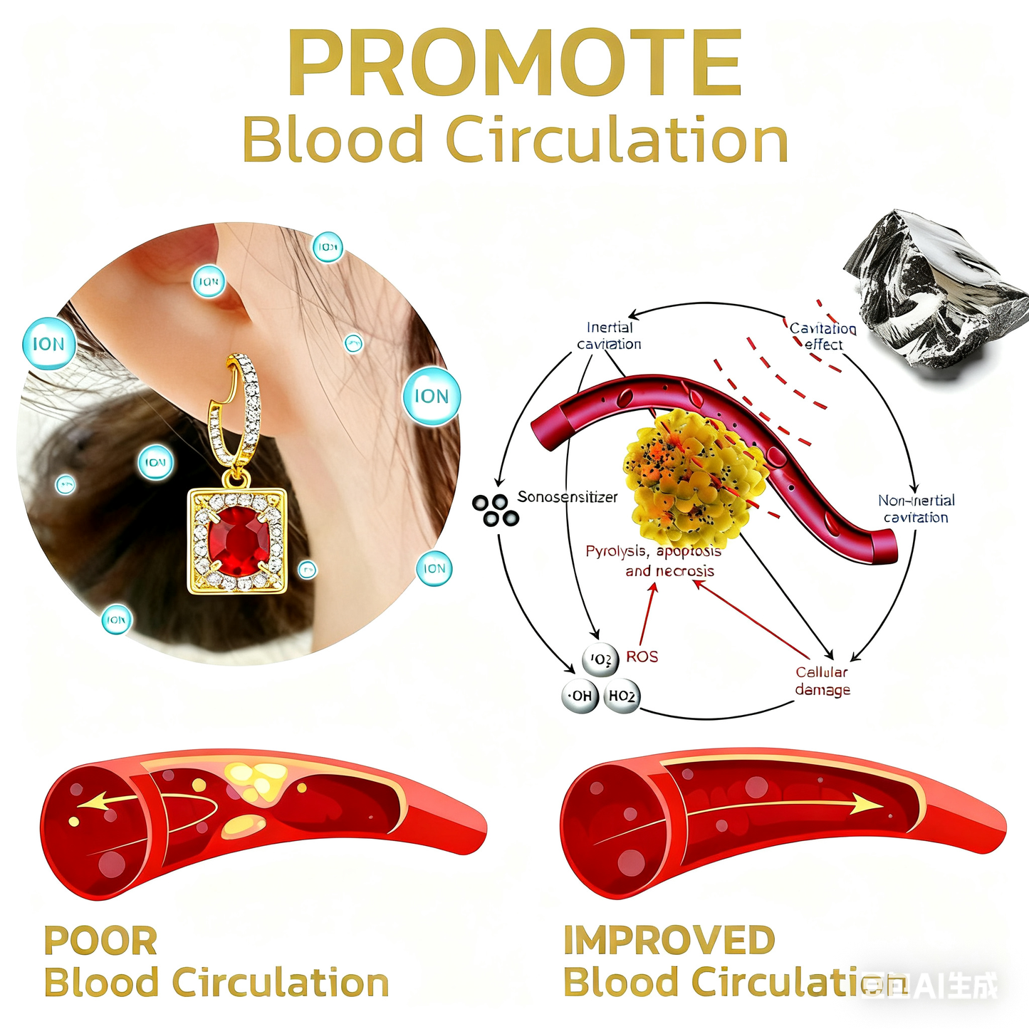 (🔥💕💕LAST DAY SALE-80% OFF)Histone Lymphvity MagneTherapy Germanium Earrings