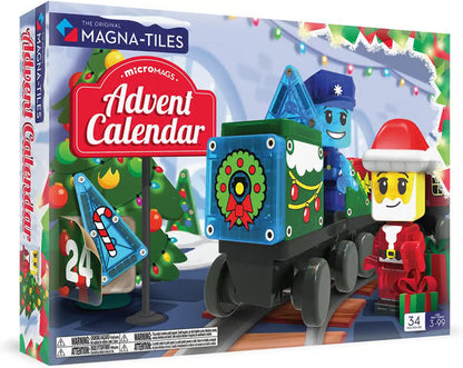 Advent Calendar 34-Piece Magnetic Construction Set, The Original Magnetic Building Brand-Buy 2