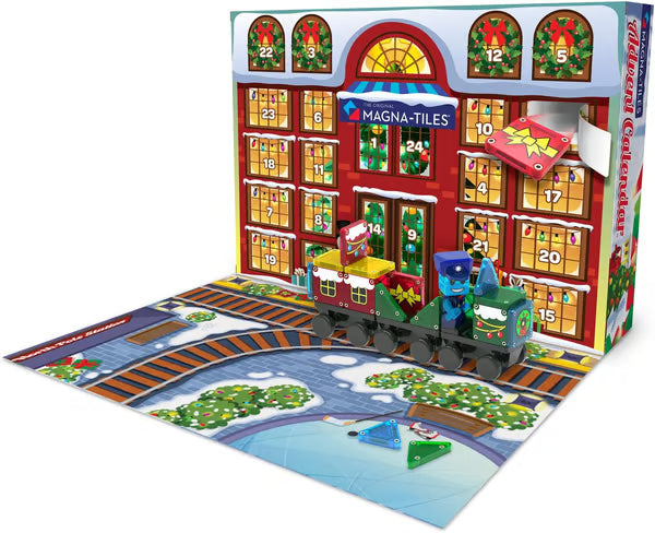 Advent Calendar 34-Piece Magnetic Construction Set, The Original Magnetic Building Brand-Buy 2